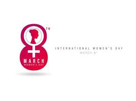 internazionale Da donna giorno marzo 8 ° vettore illustrazione