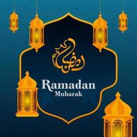 Ramadan mubarak sfondo modello vettore