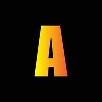 alfa lettera logo design modello vettore
