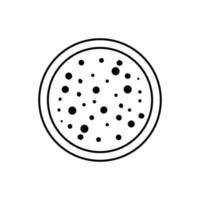 Pizza icona vettore. pizzeria illustrazione cartello. veloce cibo simbolo. cibo logo. vettore