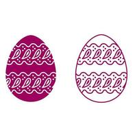 Pasqua uovo icona vettore. Pasqua illustrazione cartello collezione. uovo simbolo o logo. vettore