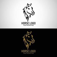 cavallo logo design gratuito vettore file