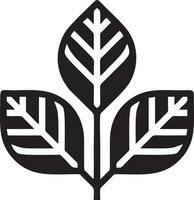 albero icona simbolo Immagine vettore, illustrazione di il albero botanica nel nero Immagine vettore