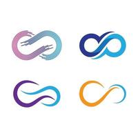 immagini del logo infinito vettore