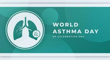 mondo asma giorno celebrazione vettore design illustrazione per sfondo, manifesto, striscione, pubblicità, saluto carta