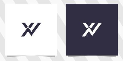 lettera xn nx logo design vettore