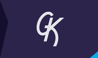 alfabeto lettere iniziali monogramma logo ck, kc, c e k vettore