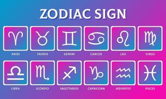 zodiaco segni collezione, astrologia segni. vettore