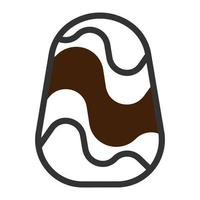 uovo icona duotone grigio Marrone colore Pasqua simbolo illustrazione. vettore