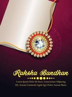 biglietto di auguri celebrazione felice raksha bandhan vettore