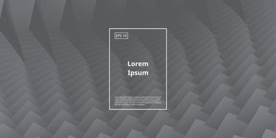 sfondo moderno con elemento geometrico astratto in colore grigio vettore