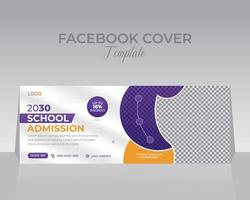 modello di progettazione copertina di facebook vettore