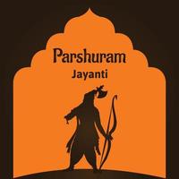 parshuram jayanti signore parasurama indiano indù Festival celebrazione vettore illustrazioni