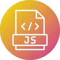 illustrazione del design dell'icona vettoriale javascript