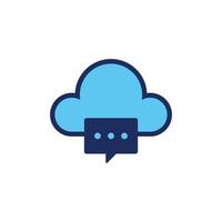 vettore icona concetto di nuvole e Commenti. può essere Usato per Comunità, formazione scolastica, tecnologia, discussione, sociale media. può essere per ragnatela, sito web, manifesto, applicazioni