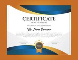 vettore pendenza elegante certificato modello