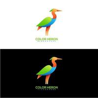 fantastico logo airone gradiente colorato