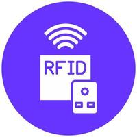 rfid vettore icona stile