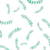 modello di foglie verdi tropicali isolato su sfondo bianco. elementi di disegno floreale. inviti di nozze, biglietti di auguri, blog, poster. vettore - illustrazione