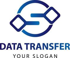 dati trasferimento logo. dati logo vettore