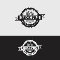 modello di progettazione di vettore di logo di bici