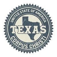 corpus cristo emblema, unito stato di America, austin, Texas il giro forma distintivo, francobollo, icona, Texas città vettore, gomma, etichetta, corpus cristo grunge gomma da cancellare vettore