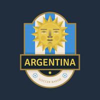 Distintivi di calcio della Coppa del mondo Argentina vettore