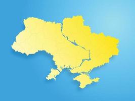 Ucraina carta geografica. europeo paesi vettore pendenza carta geografica