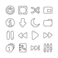 media controllo vettore schema icona design illustrazione. ludicizzazione simbolo su bianca sfondo eps 10 file impostato 1