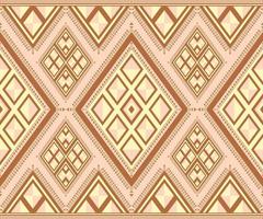 etnico popolare geometrico senza soluzione di continuità modello nel rosa e Marrone tono nel vettore illustrazione design per tessuto, stuoia, tappeto, sciarpa, involucro carta, piastrella e Di Più