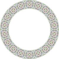cerchio telaio con floreale ornamento. decorativo elemento per design. vettore illustrazione