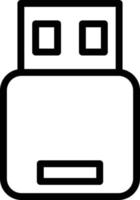 vettore design USB bastone icona stile