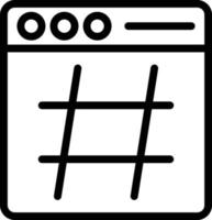 vettore design hashtag icona stile