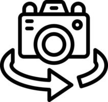 vettore design vr telecamera icona stile