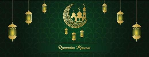 modello di sfondo banner ramadan kareem vettore