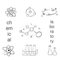 chimica laboratorio molecola atomo e chimico composto vettore