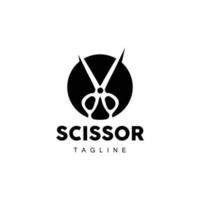 barbiere utensili forbici logo, taglio di capelli utensili vettore, barbiere disegno, simbolo illustrazione icona vettore