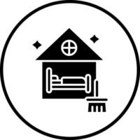 airbnb pulizia vettore icona stile