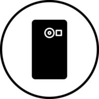 Telefono telecamera vettore icona stile