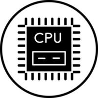 processore vettore icona stile