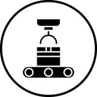 trasportatore robot vettore icona stile