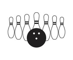 vettore schema bowling illustrazione