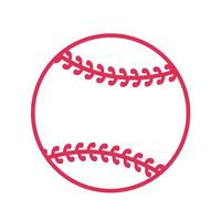 rosso baseball punto popolare all'aperto sportivo eventi vettore