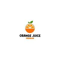 vettore arancia frutta logo design concetto illustrazione idea