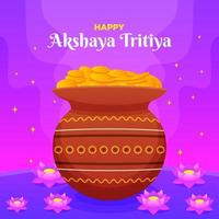 akshaya tritiya illustrazione vettore