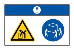 avviso ascensore pericolo utilizzare tre persone ascensore simbolo segno su sfondo bianco vettore