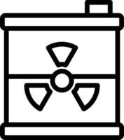 nucleare rifiuto vettore icona stile