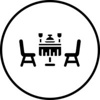 vettore design cibo tavolo vettore icona stile