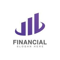 attività commerciale finanza vettore logo design