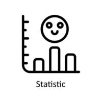 statistico vettore schema icone. semplice azione illustrazione azione